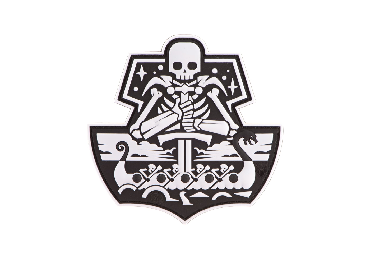JTG Ghost Ship Skull Rubber Patch
