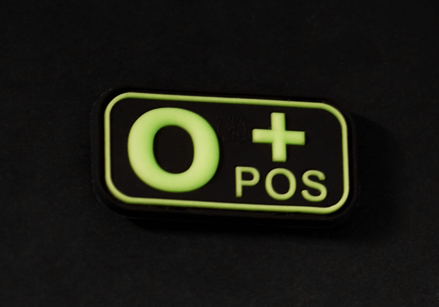 JTG Bloodtype Rubber Patch 0 Pos