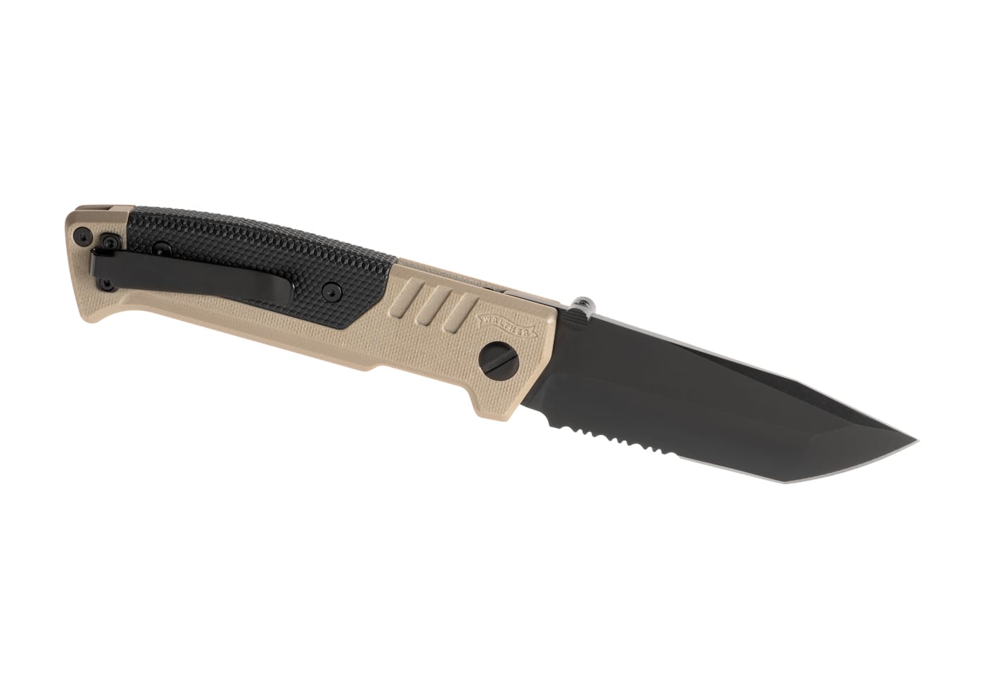 Walther PDP Tanto Folder Serrated