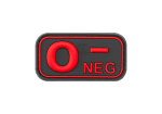 JTG Bloodtype Rubber Patch 0 Neg