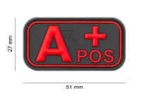 JTG Bloodtype Rubber Patch A Pos