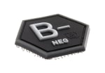 JTG Bloodgroup Hexagon Rubber Patch B Neg