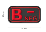 JTG Bloodtype Rubber Patch B Neg