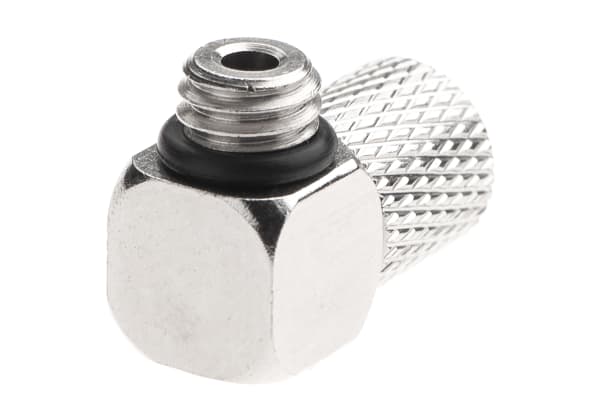 EpeS HPA 6mm Hose Coupling with Screwed Catch 90 Degree - Outer M6 Thread