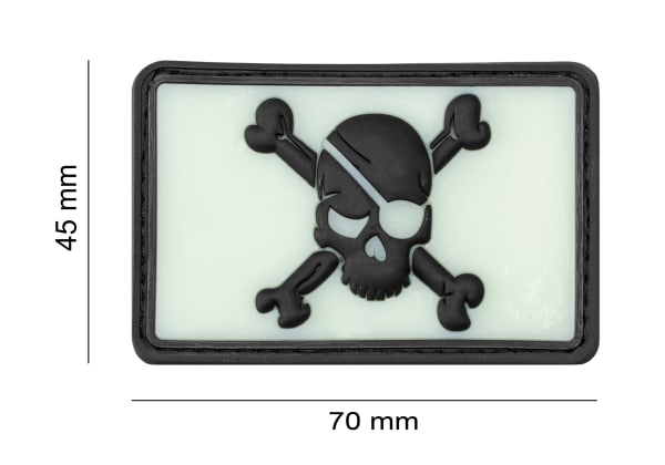 JTG Pirate Skull Rubber Patch