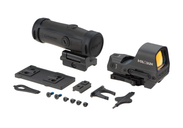 Holosun HS510C Solar Red Circle Dot Sight Combo with HM3X