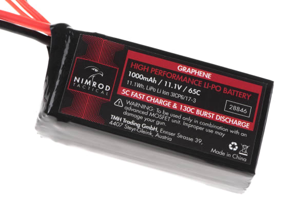 Nimrod Lipo 11.1V 1000mAh 65C Graphene PEQ Type