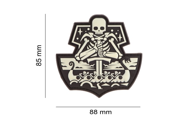 JTG Ghost Ship Skull Rubber Patch