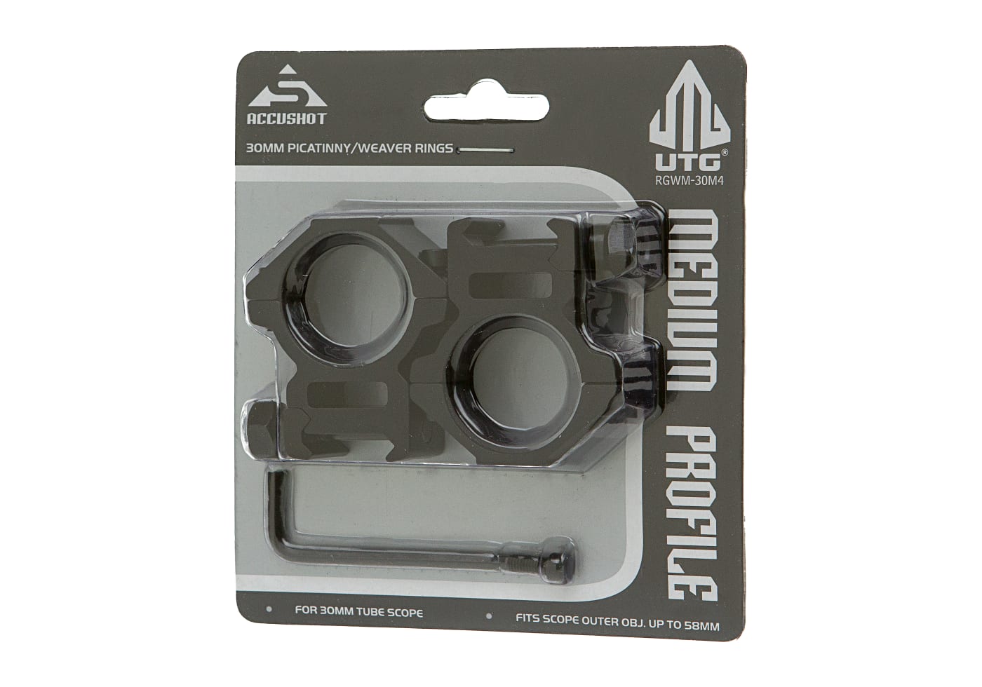 Leapers 30mm Mount Rings Medium