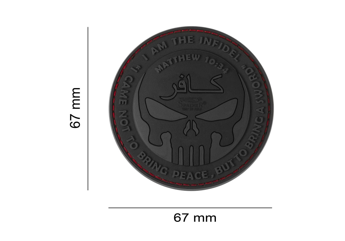 JTG The Infidel Punisher Rubber Patch