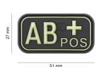 JTG Bloodtype Rubber Patch AB Pos