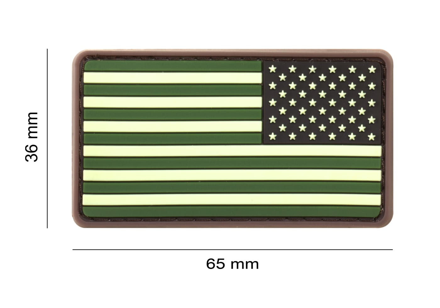 JTG US Flag Rubber Patch Reversed