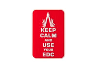 JTG Keep Calm EDC Rubber Patch