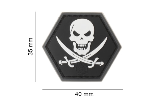 JTG No Fear Pirate Rubber Patch