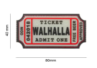 JTG Large Walhalla Ticket Rubber Patch