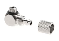 EpeS HPA 6mm Hose Coupling with Screwed Catch 90 Degree - Outer M5 Thread