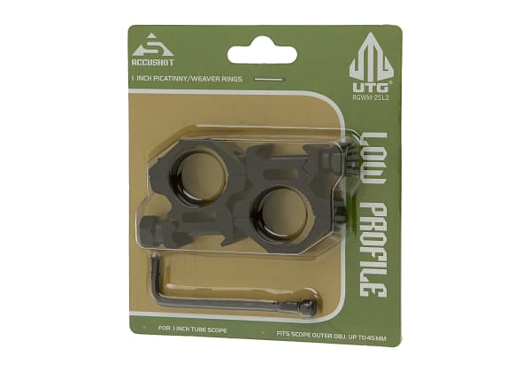 Leapers 25.4mm Mount Rings Low