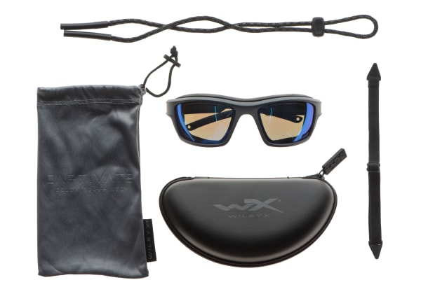Wiley X WX Ozone Captivate Polarized Blue Mirror