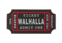 JTG Large Walhalla Ticket Rubber Patch