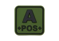 JTG Bloodtype Square Rubber Patch A Pos