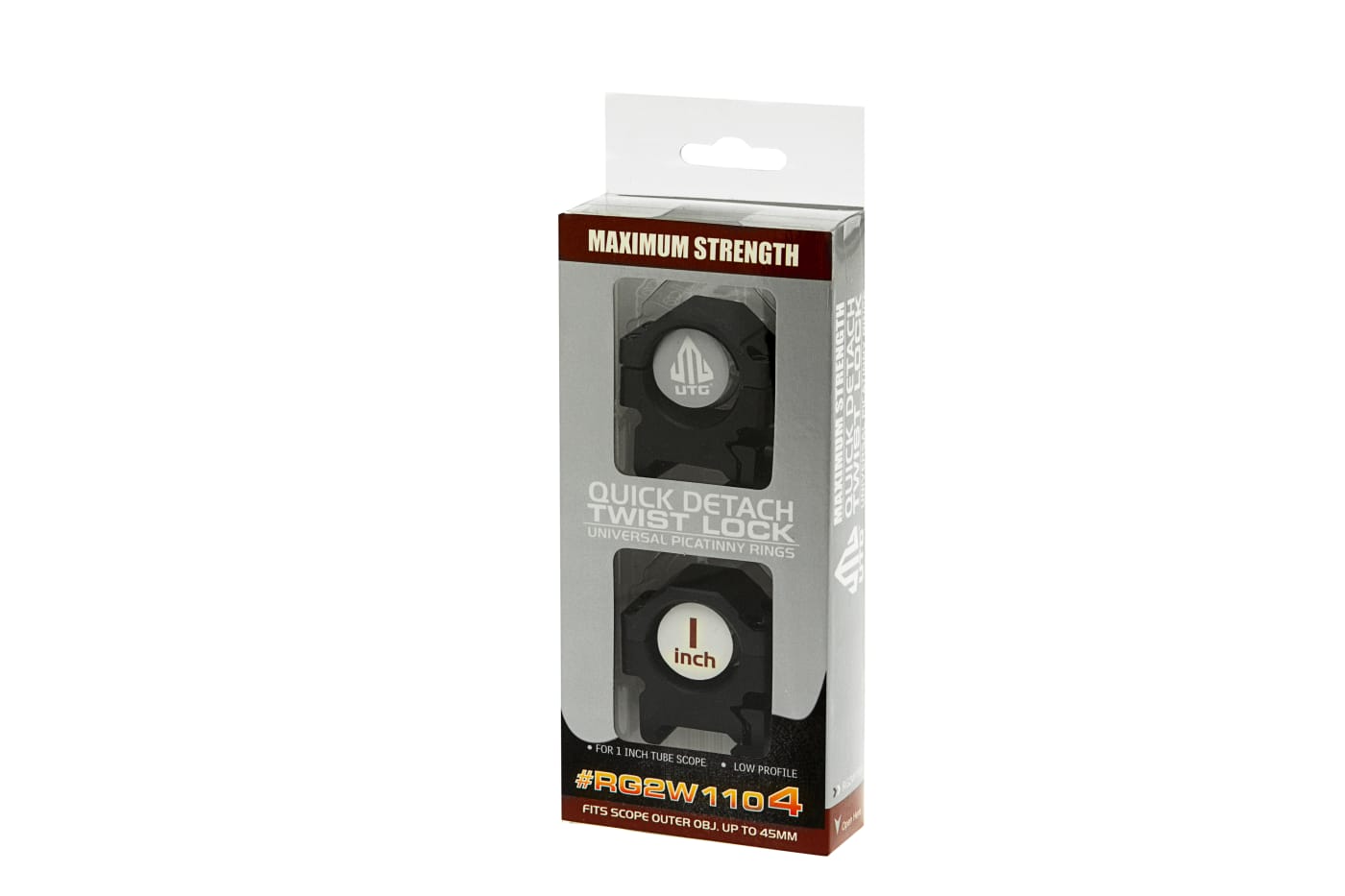 Leapers 25.4mm CNC Mount Rings Low