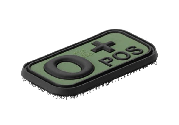 JTG Bloodtype Rubber Patch 0 Pos