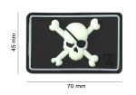 JTG Pirate Skull Rubber Patch