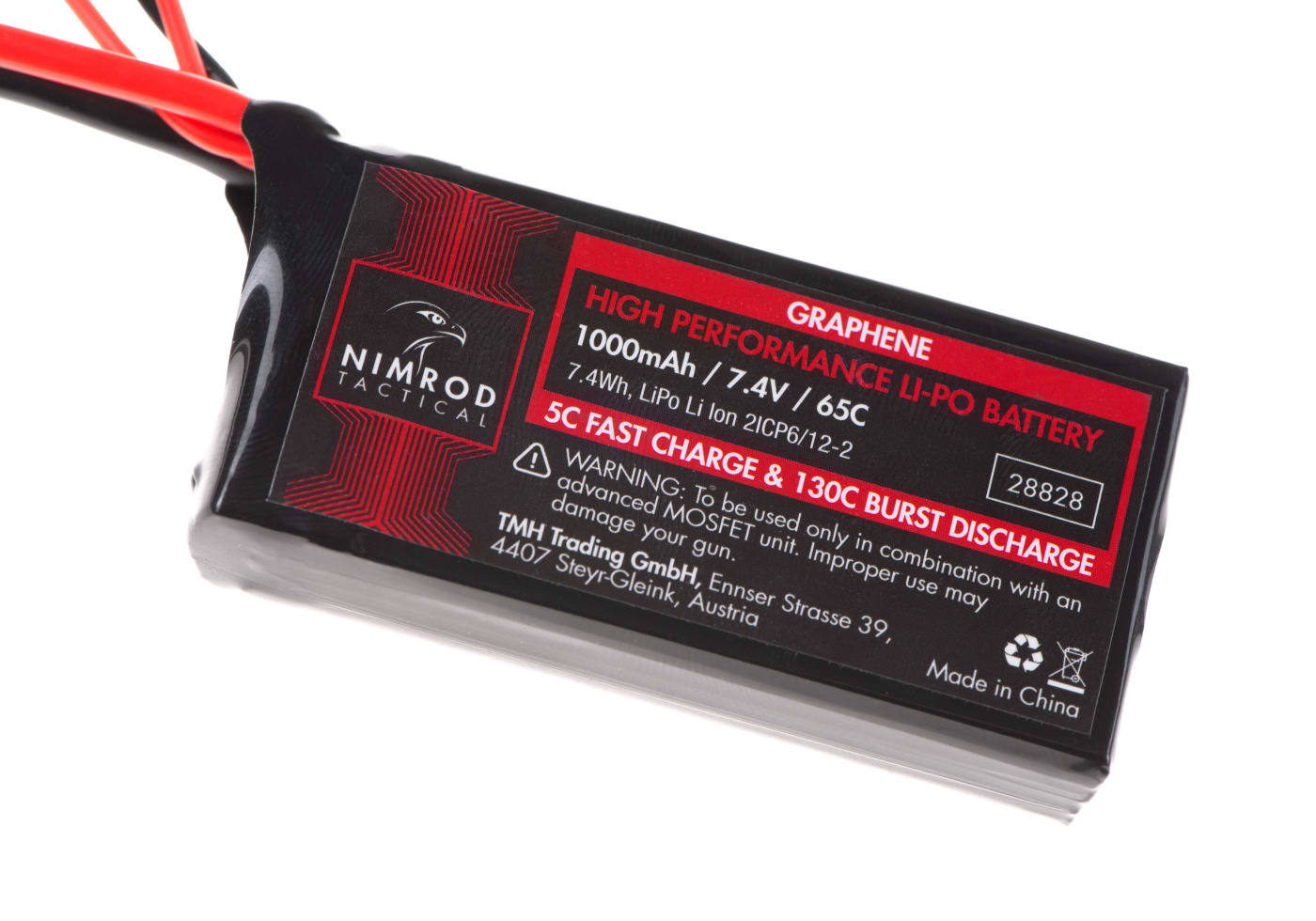 Nimrod Lipo 7.4V 1000mAh 65C Graphene PEQ Type