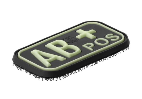 JTG Bloodtype Rubber Patch AB Pos