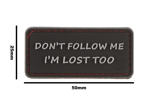 JTG I'm Lost Too Rubber Patch