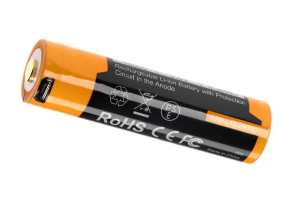 Fenix 18650 USB-C Battery 3.7V 2600mAh