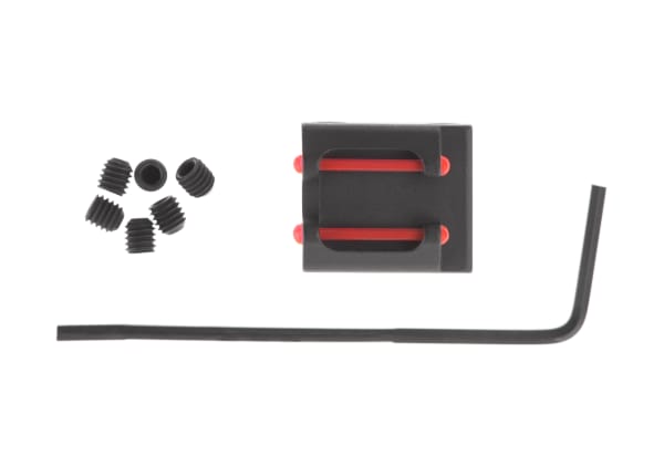 LPA Fiber Optic Rear Sight for 6-8mm Shotgun Ribs