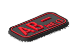 JTG Bloodtype Rubber Patch AB Neg