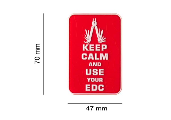 JTG Keep Calm EDC Rubber Patch
