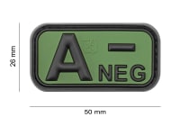 JTG Bloodtype Rubber Patch A Neg