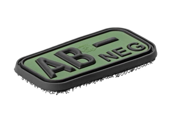 JTG Bloodtype Rubber Patch AB Neg
