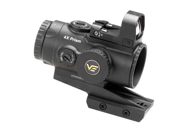 Vector Optics Paragon 4x24 Prism Scope Kit with Frenxy 1x17x24 RDS and Riser Mount