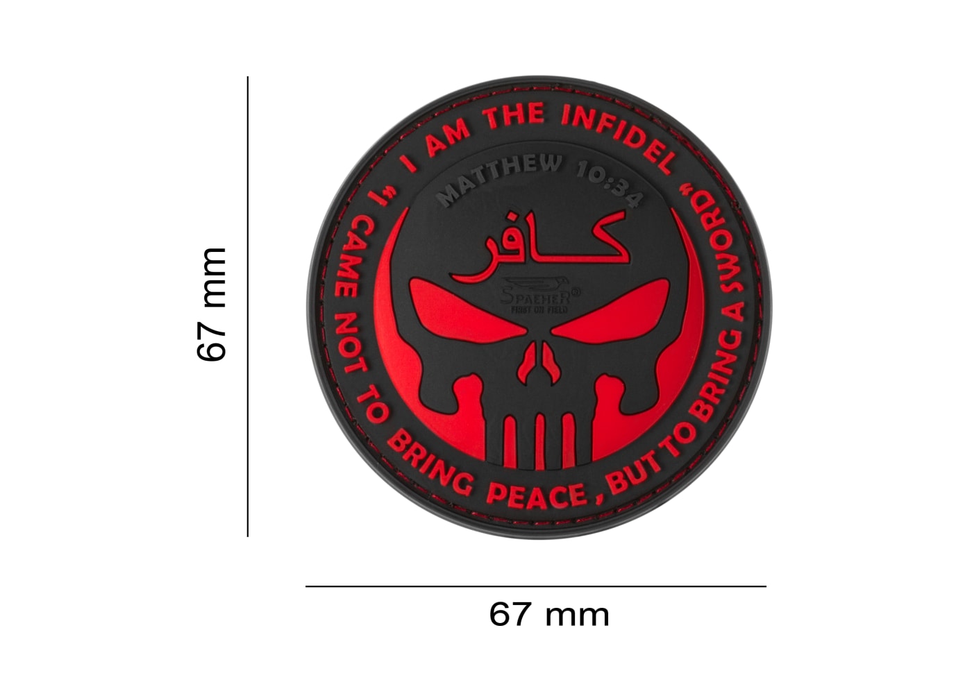 JTG The Infidel Punisher Rubber Patch