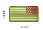 JTG US Flag Rubber Patch Reversed