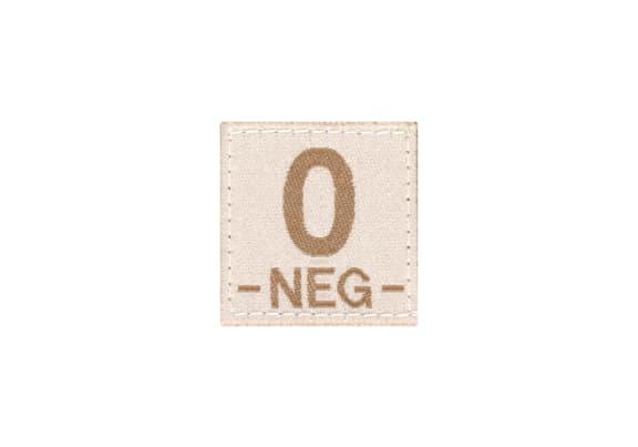 Clawgear 0 Neg Bloodgroup Patch