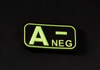 JTG Bloodtype Rubber Patch A Neg