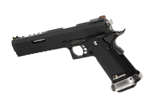 WE Hi-Capa 6 Force A Silver Barrel Full Metal GBB