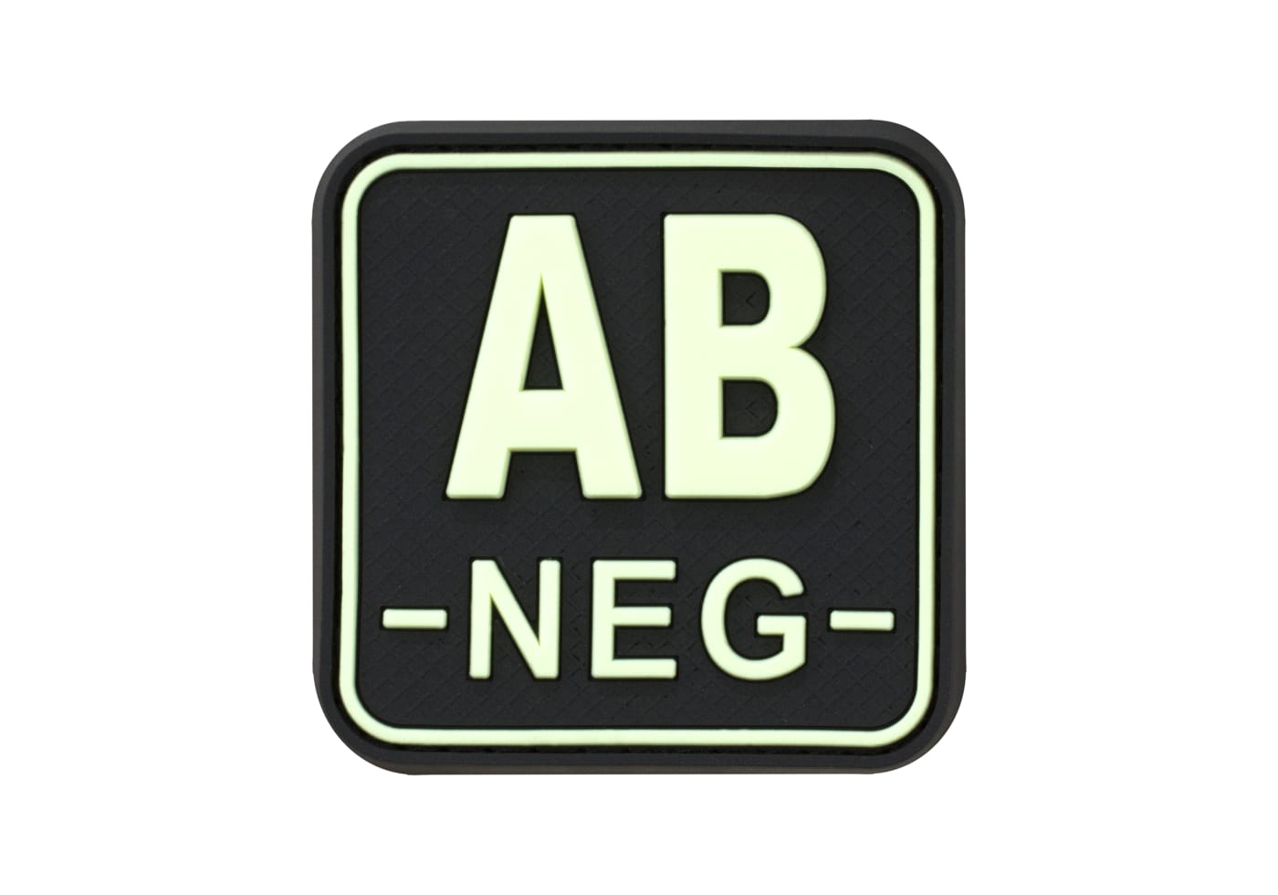 JTG Bloodtype Square Rubber Patch AB Neg