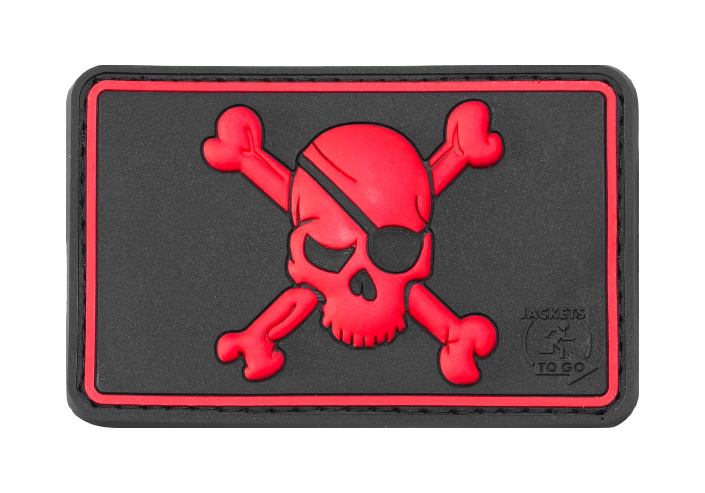 JTG Pirate Skull Rubber Patch
