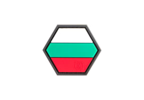 JTG Hexagon Bulgarian Flag Rubber Patch