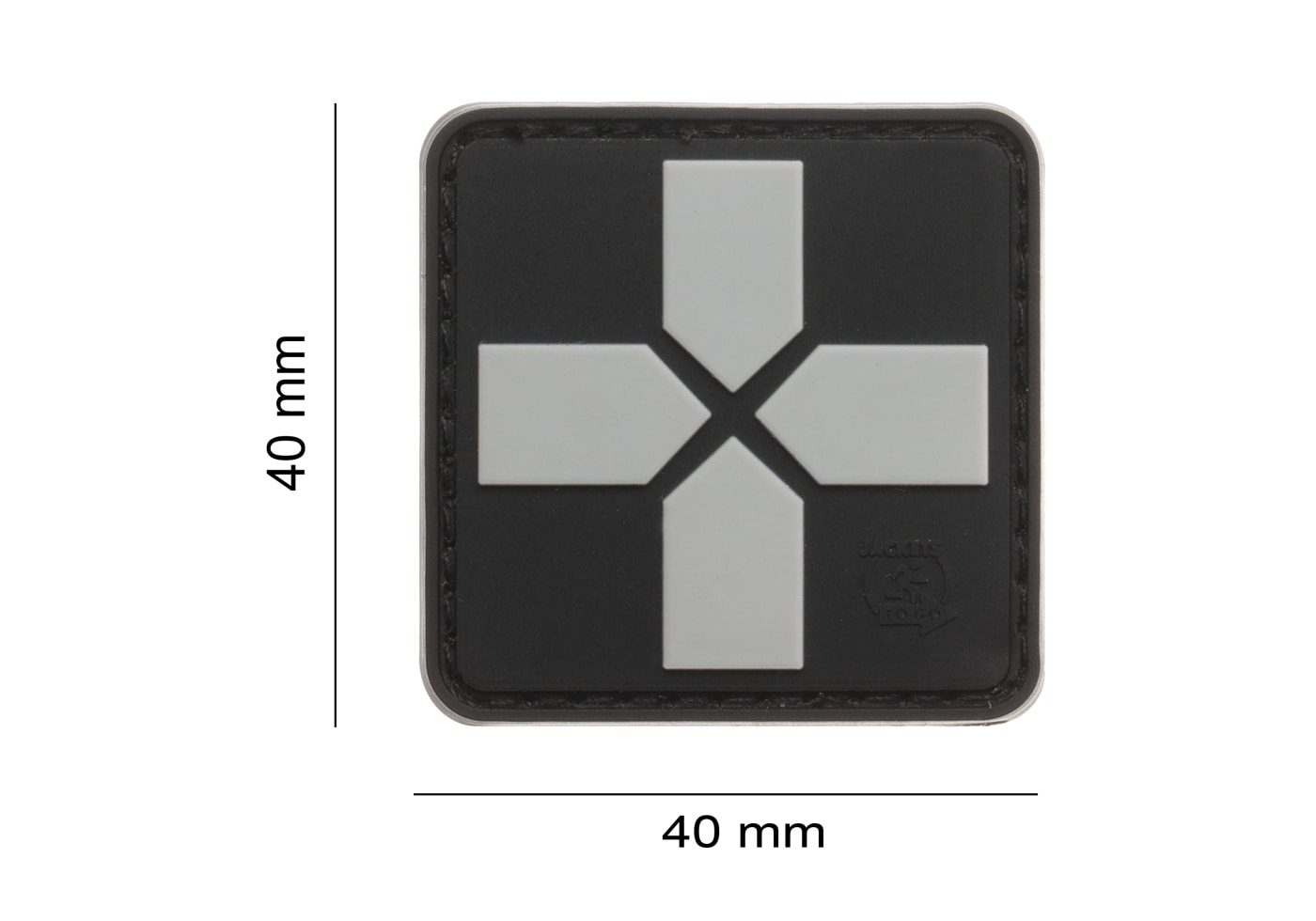 JTG Red Cross Rubber Patch 40mm