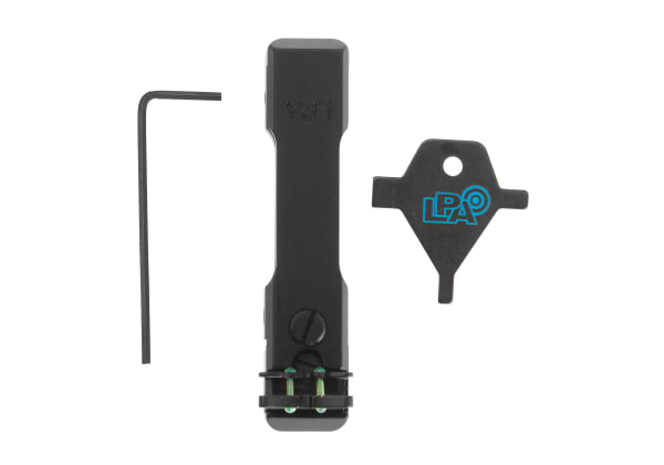 LPA Adjustable Fiber Optic Rear Sight for 6-8mm Shotgun Ribs