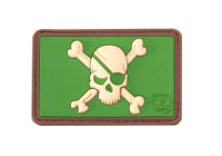 JTG Pirate Skull Rubber Patch