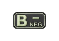 JTG Bloodtype Rubber Patch B Neg
