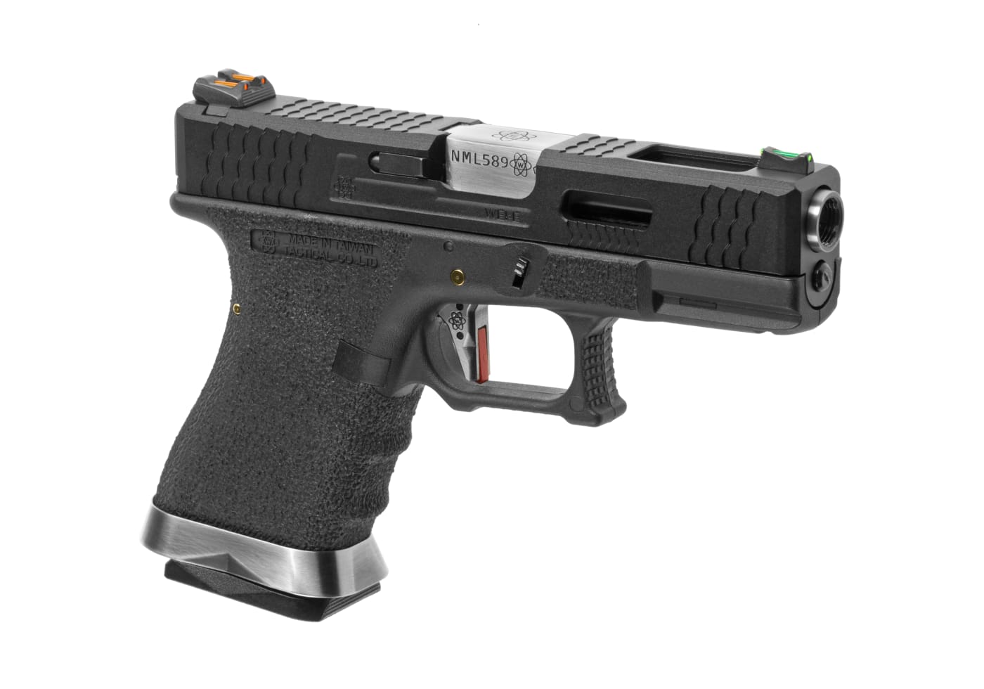 WE G-Force 19 BK Silver Barrel Metal Version GBB